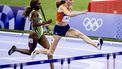 PARIJS - Nederlandse atleet Femke Bol tijdens de halve finale 400 meter horden op de Olympische Spelen. ANP REMKO DE WAAL
