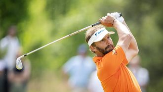 2023-05-28 11:28:59 CROMVOIRT - Joost Luiten in actie tijdens de 103e editie van het KLM Open golftoernooi. Het KLM Open telt mee als kwalificatietoernooi voor het US Open. ANP SANDER KONING
