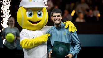 ROTTERDAM - Carlos Alcaraz (ESP) wint het ABN AMRO Open tennistoernooi in Ahoy. ANP SANDER KONING
