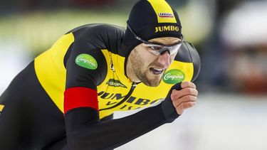 2023-10-28 16:12:20 HEERENVEEN - Thomas Krol tijdens  de 1500m heren in ijsstadion Thialf. Het langebaanseizoen start met dit driedaagse kwalificatietoernooi voor de wereldbeker. ANP VINCENT JANNINK