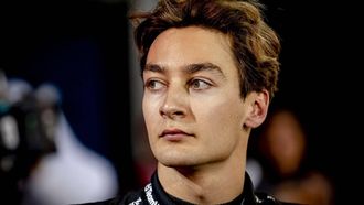 BAHREIN - George Russell (Mercedes) na afloop van de kwalificatie op het Bahrain International Circuit in het woestijngebied Sakhir voorafgaand aan de Grote Prijs van Bahrein. ANP REMKO DE WAAL