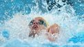 Australia's Kaylee McKeown competes in the final of the women's 4x100m medley relay swimming event during the Paris 2024 Olympic Games at the Paris La Defense Arena in Nanterre, west of Paris, on August 4, 2024. 
Oli SCARFF / AFP