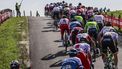WIJSTER - Sfeerbeeld van het peloton tijdens de wegwedstrijd voor mannen elite tijdens de Europese kampioenschappen wielrennen op de Cal du Vam (Vam-berg), in de gemeente Midden-Drenthe, Nederland, op 24 september 2023. ANP VINCENT JANNINK