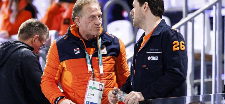 MILAAN - Bondscoach Rintje Ritsma voor de 3.000 meter bij het langebaanschaatsen in het Milano Speed Skating Stadium op de Olympische Winterspelen van Milaan. SEM VAN DER WAL / ANP