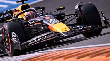 Red Bull Racing's Dutch driver Max Verstappen drives during the qualifying session at The Circuit Zandvoort, western Netherlands, on August 24, 2024, ahead of the Formula One Dutch Grand Prix. The Formula One Zandvoort Grand Prix race will take place on August 25, 2024.
JOHN THYS / AFP