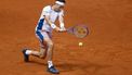 epa12069531 Casper Ruud of Norway in action during his semi-finals match against Francisco Cerundolo of Argentina at the Madrid Open tennnis tournament in Madrid, Spain, 02 May 2025.  EPA/Chema Moya
