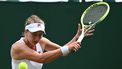 2023-07-06 14:22:08 Czech Republic's Barbora Krejcikova returns the ball to Russia's Mirra Andreeva during their women's singles tennis match on the fourth day of the 2023 Wimbledon Championships at The All England Tennis Club in Wimbledon, southwest London, on July 6, 2023.  
SEBASTIEN BOZON / AFP