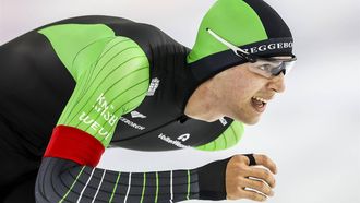 HEERENVEEN - Jenning de Boo tijdens de 1000 meter op de laatste dag van het World Cup kwalificatietoernooi schaatsen in Thialf. ANP VINCENT JANNINK