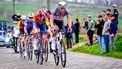 Alpecin-Deceuninck's Dutch rider Mathieu van der Poel competes during the 'E3 Saxo Bank Classic' one day cycling race, 208,8 km from and to Harelbeke on March 28, 2025. 
DIRK WAEM / Belga / AFP