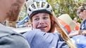 AG Insurance - Soudal rider Sarah Gigante from Australia reacts after winning the third stage of the Tour Down Under cycling race in Adelaide on January 14, 2024. 
Brenton EDWARDS / AFP