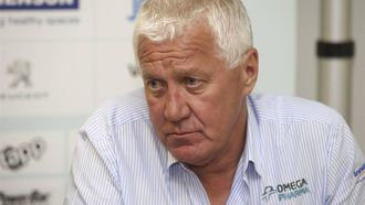 Belgian general manager Patrick Lefevere of the cycling team Omega Pharma - Quick Step attends a press conference ahead of the Belgian Tour, on May 21, 2013 in Sint-Denijs-Westeren. AFP PHOTO / BELGA PHOTO / KURT DESPLENTER
KURT DESPLENTER / BELGA / AFP