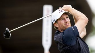 2023-05-25 13:32:08 CROMVOIRT - Wil Besseling in actie tijdens de 103e editie van het KLM Open golftoernooi. ANP SANDER KONING