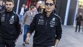 epa11732072 British driver George Russell of Mercedes-AMG Petronas arrives to the paddock on media day for the Formula One Las Vegas Grand Prix in Las Vegas, USA, 20 November 2024. The 2024 Formula One Las Vegas Grand Prix is held at the Las Vegas Strip Circuit on 24 November.  EPA/SHAWN THEW
