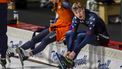 INZELL - Jordan Stolz tijdens een training voorafgaand aan het WK allround en sprint schaatsen in de Max Aicher Arena. ANP VINCENT JANNINK