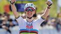 epa12013776 Slovenian rider Tadej Pogacar of UAE Team Emirates XRG crosses the finish line to win the Tour of Flanders one-day cycling race over 269km from Bruges to Oudenaarde, Belgium, 06 April 2025.  EPA/OLIVIER MATTHYS