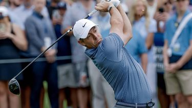 epa12815109 Rory McIlroy of Northern Ireland tees off on the first hole during the first round of The Players Championship golf tournament at TPC Sawgrass in Ponte Vedra Beach, Florida, USA, 12 March 2026.  EPA/ERIK S. LESSER