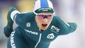 HEERENVEEN - Irene Schouten in actie op de 5.000 meter tijdens de laatste dag van het NK afstanden in Thialf. ANP VINCENT JANNINK