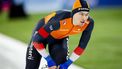 HAMAR - Joep Wennemars (Nederland) tijdens de 1000 meter mannen op de derde dag van het WK afstanden in het Noorse Hamar. ANP SEM VAN DER WAL