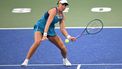 Brazil's Beatriz Haddad Maia hits a return to Russia's Veronika Kudermetova during their women's singles semi-finals match at the Korea Open tennis championships in Seoul on September 21, 2024.
 
Jung Yeon-je / AFP