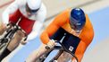 SAINT-QUENTIN-EN-YVELINES - Harrie Lavreysen tijdens kwartfinales Sprint (mannen) bij het baanwielrennen in het Velodrome op de Olympische Spelen. ANP KOEN VAN WEEL
