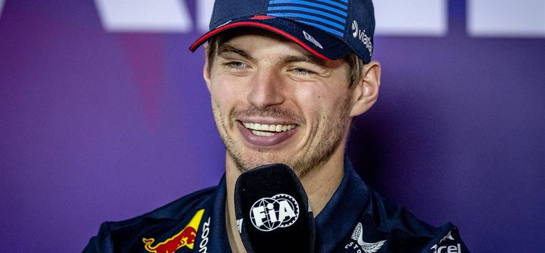 BAHREIN - Max Verstappen (Red Bull Racing) tijdens een persconferentie op de derde testdag op het Bahrain International Circuit Sakhir voorafgaand aan de start van het Formule 1-seizoen. ANP REMKO DE WAAL