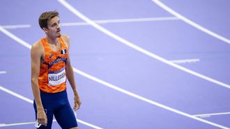 PARIJS - Nederlandse atleet Stefan Nillessen na afloop van de finale op de 1500 meter tijdens de Olympische Spelen. ANP REMKO DE WAAL