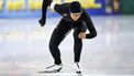 HEERENVEEN - Jutta Leerdam in actie op de 500 meter tijdens de eerste dag van het Nederlandse kampioenschap sprint schaatsen in Thialf. ANP VINCENT JANNINK