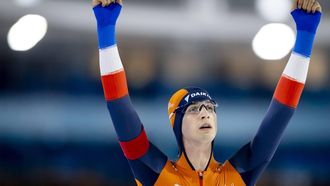 HEERENVEEN - Jenning De Boo (NED) in actie op de 1000 meter sprint mannen tijdens de tweede dag van de WK allround en sprint in ijsstadion Thialf. SEM VAN DER WAL / ANP