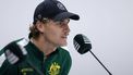 epa11594503 Australian Davis Cup team player Max Purcell addresses a press conference in Valencia, Spain, 09 September 2024. Australia will face Spain, France and the Czech Republic in group B of the Davis Cup group stage finals in Valencia from 10-15 September.  EPA/BIEL ALINO