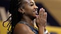 APELDOORN - N’Ketia Seedo wint de 60m sprint op de eerste dag van de Nederlandse kampioenschappen indooratletiek. ANP OLAF KRAAK