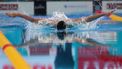 epa11144230 Marrit Steenbergen of the Netherlands  competes during the Women's 200m Individual Medley heats at the FINA World Aquatics Championships Doha 2024 in Doha, Qatar, 11 February 2024.  EPA/ALI HAIDER