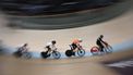 2023-08-09 20:12:00 Netherland's Harrie Lavreysen (2R) takes part in the men's Elite Keirin quarter final race at the Sir Chris Hoy Velodrome during the UCI Cycling World Championships in Glasgow, Scotland on August 9, 2023. 
Oli SCARFF / AFP