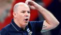 epa09462576 Head coach of Finland Joel Banks reacts during the 2021 Men's European Volleyball Championship Eight Finals match between Poland and Finland in Gdansk, north Poland, 11 September 2021.  EPA/Adam Warzawa POLAND OUT
