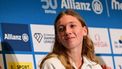 Dutch track and field athlete Femke Bol holds a press conference ahead of the 50th edition of the Memorial Van Damme athletics event in Brussels, on September 3, 2026.  The 2026 Allianz Memorial Van Damme Diamond League meeting takes place on 4 and 5 September 2026.

DIRK WAEM / Belga / AFP