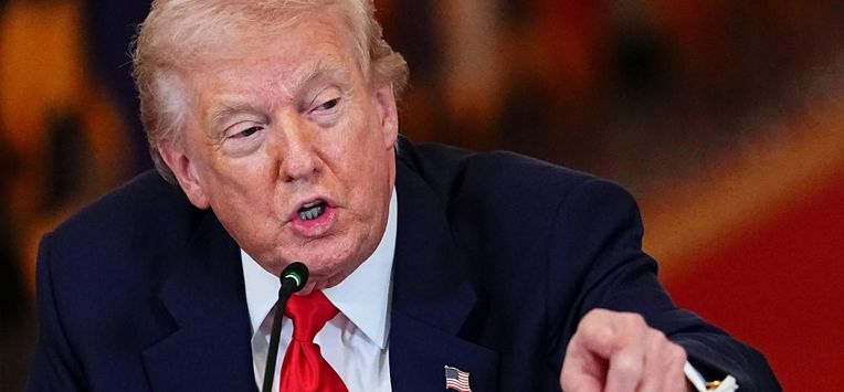 epa12800561 US President Donald Trump speaks during a 'Saving College Sports' roundtable in the East Room of the White House in Washington, DC, USA, 06 March 2026. A new council that will explore ways to overhaul college sports is expected to discuss a potential antitrust exemption, a policy change the National Collegiate Athletic Association has sought to protect itself from legal challenges to player compensation rules.  EPA/AARON SCHWARTZ / POOL