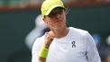 Poland’s Iga Swiatek reacts after defeating China’s Qinwen Zheng during the women’s singles quarter-final tennis match at the BNP Paribas Open at the Indian Wells Tennis Garden in Indian Wells, California, on March 13, 2025. 
Patrick T. Fallon / AFP