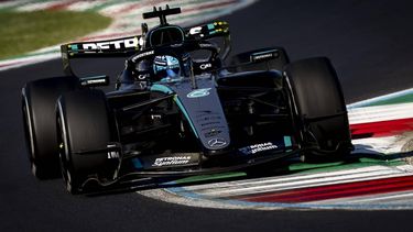 MONZA - George Russell (Mercedes) tijdens de 2e vrije training op het Autodromo di Monza voorafgaand aan de Grote Prijs van Italië. SANDER KONING / ANP