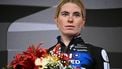 Second-placed FDJ-SUEZ team's Dutch rider Demi Vollering celebrates on the podium for the fourth edition of the Women's Tour de France cycling race at the end of the 9th and final stage (out of 9) 124.1 km from Praz-sur-Arly to Chatel, in Chatel, eastern France on August 3, 2025. 
JULIEN DE ROSA / AFP