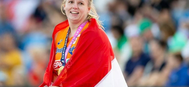 BIRMINGHAM - Jessica Schilder wint goud op de finale kogelstoten op de EK atletiek. Het is voor het eerst dat de Europese Kampioenschappen georganiseerd worden in Groot-Brittannië. IRIS VAN DEN BROEK / ANP