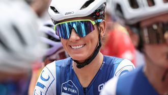 French rider Pauline Ferrand-Prevot reacts ahead of the women's Elite road race cycling event during the UCI 2025 Road World Championships, in Kigali, on September 27, 2025. 
Anne-Christine POUJOULAT / AFP