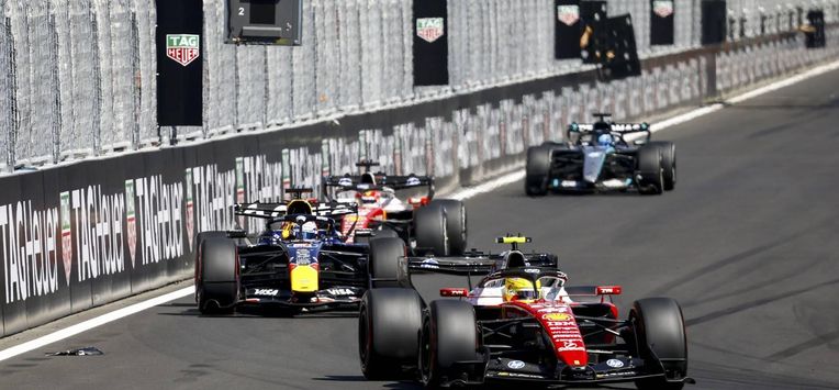 MADRID - Max Verstappen (Red Bull Racing) tijdens de Grote Prijs van Spanje op het Madring-circuit. SEM VAN DER WAL / ANP