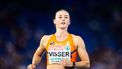ROME - Nadine Visser in actie op de halve finale 100 meter horden op de tweede dag van de Europese kampioenschappen atletiek. ANP IRIS VAN DEN BROEK