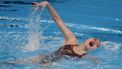 epa11125060 Marloes Steenbeek of the Netherlands competes in the Artistic Swimming Women's Solo Free preliminaries at the FINA World Aquatics Championships in Doha, Qatar, 04 February 2024.  EPA/YURI KOCHETKOV