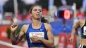 2021-08-15 00:00:00 epa09415816 Belarusia's Krystsina Tsimanouskaya competes the women's 100m during the Wieslaw Maniak Memorial athletics meeting in Szczecin, Poland, 15 August 2021. Defected Belarusian Olympic sprinter Krystsina Tsimanouskaya landed 04 August in Warsaw  on a flight from Vienna, where she arrived from the Olympic Games in Tokyo. Tsimanouskaya, who refused to board a plane to Belarus in Tokyo after being expelled from the Belarusian Olympic squad for critical remarks about a coach, was admitted to the Polish embassy in Tokyo. Poland's prime minister Mateusz Morawiecki said Tsimanouskaya could count on 