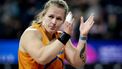 GLASGOW - Jessica Schilder, in actie tijdens de finale van het kogelstoten op de eerste dag van wereldkampioenschappen indooratletiek in Schotland. ANP ROBIN VAN LONKHUIJSEN