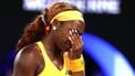 USA's Coco Gauff reacts on a point to Ukraine's Elina Svitolina during their women's singles quarter-final match on day ten of the Australian Open tennis tournament in Melbourne on January 27, 2026. 
Martin KEEP / AFP