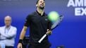 Serbia’s Novak Djokovic reacts during his men's singles third round match against Britain’s Cameron Norrie on day six of the US Open tennis tournament at the USTA Billie Jean King National Tennis Center in New York City on August 29, 2025. 
CHARLY TRIBALLEAU / AFP