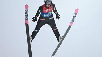 Norway's Marius Lindvik soars through the air during the Mixed Team Large Hill HS138 event at the FIS Ski Jumping World Championship in Trondheim, Norway on March 5, 2025. 
Jonathan NACKSTRAND / AFP