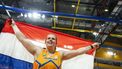 APELDOORN - Jessica Schilder tijdens de finale van het kogelstoten voor vrouwen op de vierde dag van het EK Indoor atletiek in Omnisport Apeldoorn. ANP ROBIN VAN LONKHUIJSEN