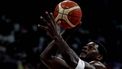 epa10852137 Anthony Edwards of the USA in action during the FIBA Basketball World Cup 2023 third place match between Canada and the USA at the Mall of Asia in Manila, Philippines, 10 September 2023.  EPA/FRANCIS R. MALASIG